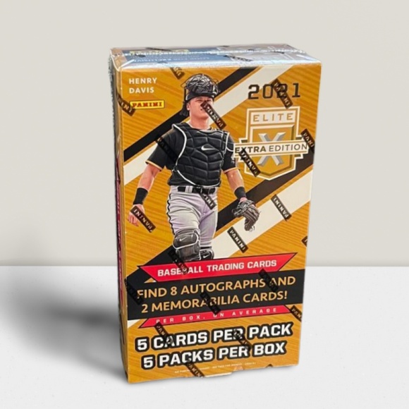 2021 Panini Elite Extra Edition Baseball MLB Hobby Box - 8 Autos & 2 Mem. - Picture 1 of 1